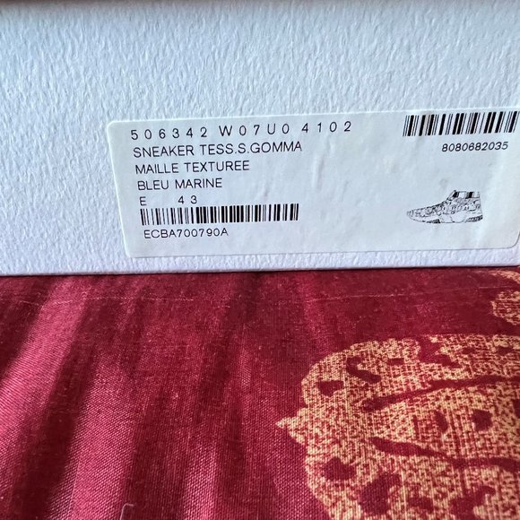 Balenciaga 100% Auth Men's Blue Navy Sock Sneakers w Laces NWT and Box Sz 43 10 - Picture 6 of 6